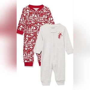 2pcs Amazon Essentials Holiday Cotton PJs